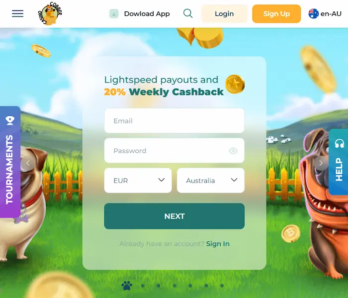 Cobber Casino bonus