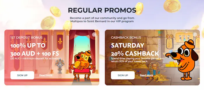 Cobber Casino bonus